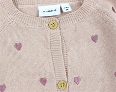 Name It sepia rose hjerter cardigan